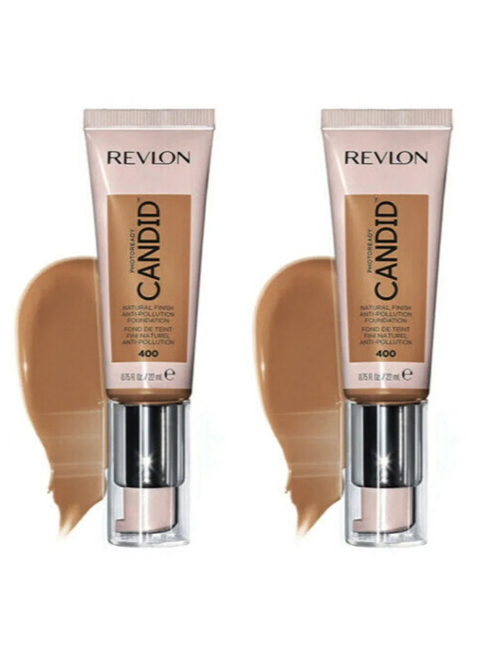 2-Pack NEW Revlon PhotoReady Candid Foundation in 400 Macadamia (Sealed)